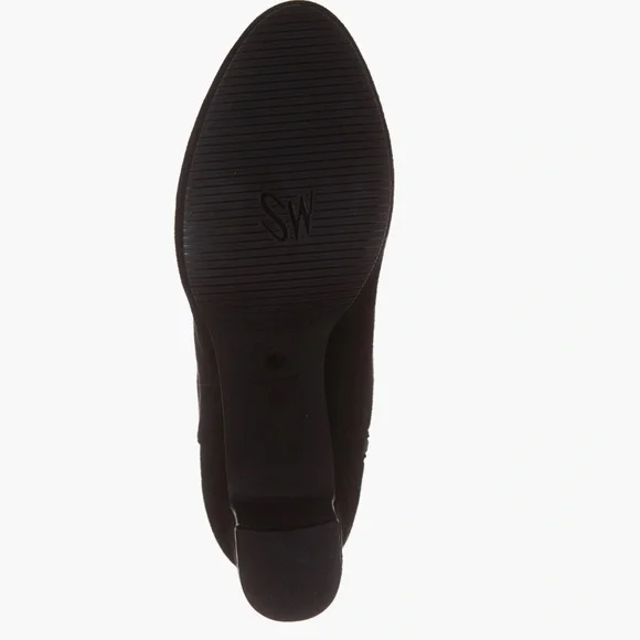 ✨NWT✨ STUART WEITZMAN Gianella Block Heel Booties Boots in Black Sz 9M, EU 39.5 - Picture 3 of 7